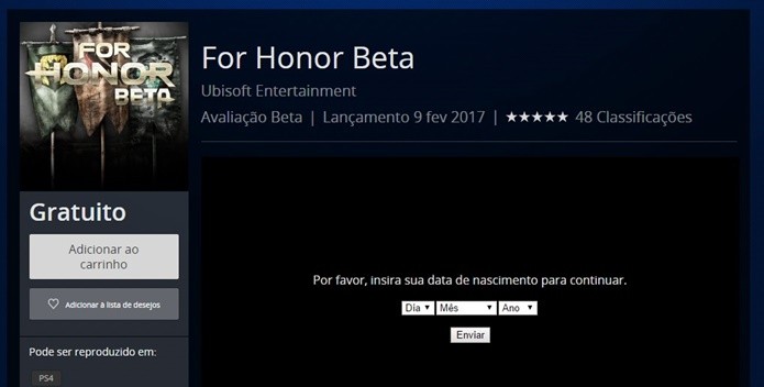 Beta de For Honor pode ser baixada de graça em todas as plataformas (Foto: Reprodução/Felipe Demartini)