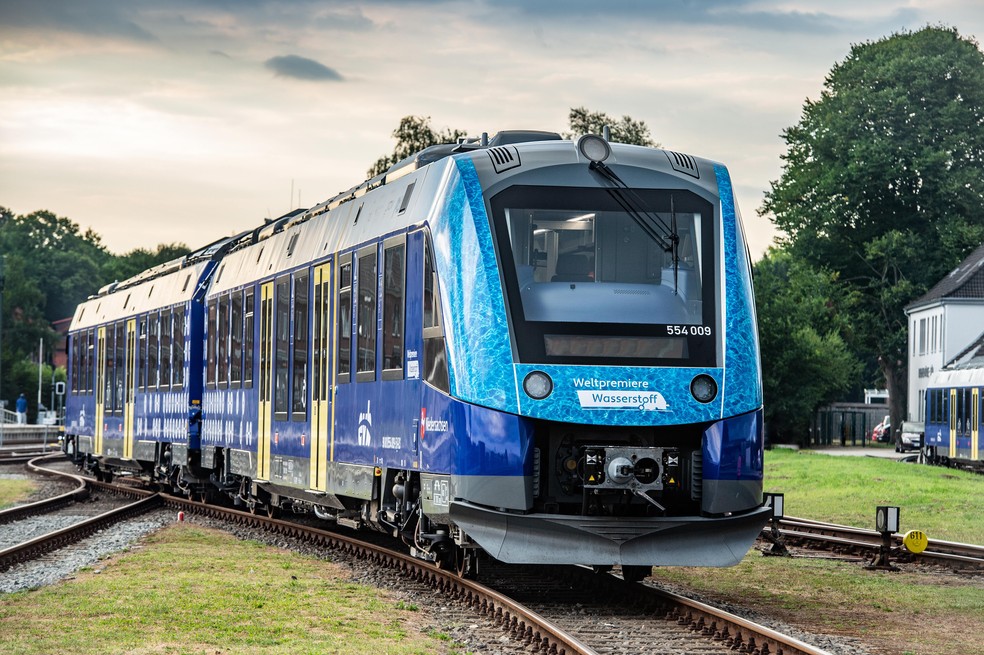 Trem movido a hidrogênio começa a ser testado na Alemanha — Foto: Sabrina Adeline Nagel/Alstom/Divulgação