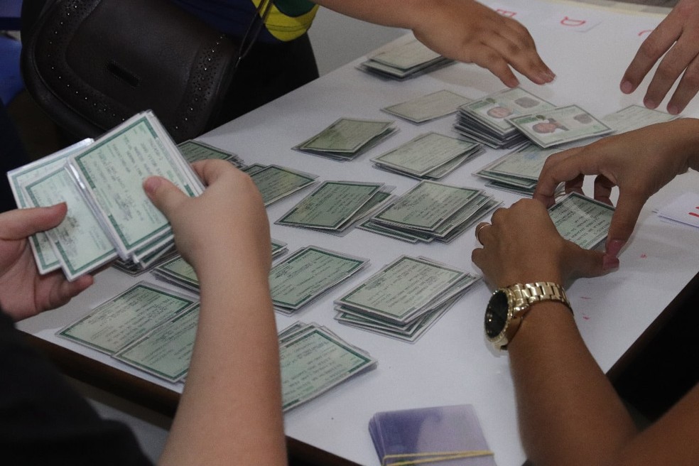 Emissão de RG, em Manaus. — Foto: Divulgação
