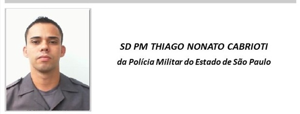 PM é uma das vítimas de tiroteio em São Sebastião — Foto: PM/Divulgação