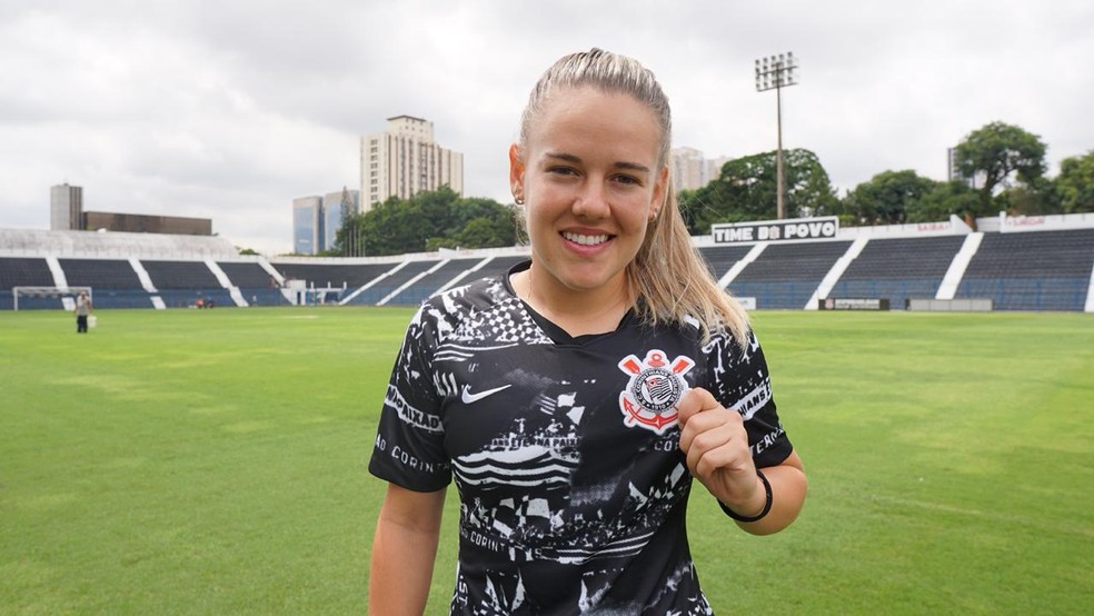 Andressinha acertou com o Corinthians para a temporada de 2020 — Foto: Divulgação/Corinthians