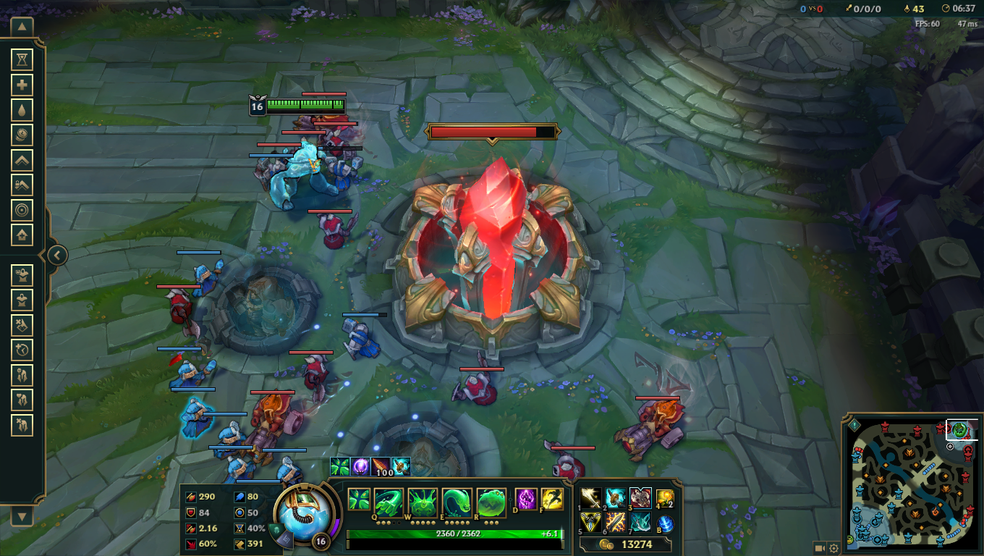 Nexus, o objetivo final em League of Legends (Foto: Reprodução/Victor de Abreu)