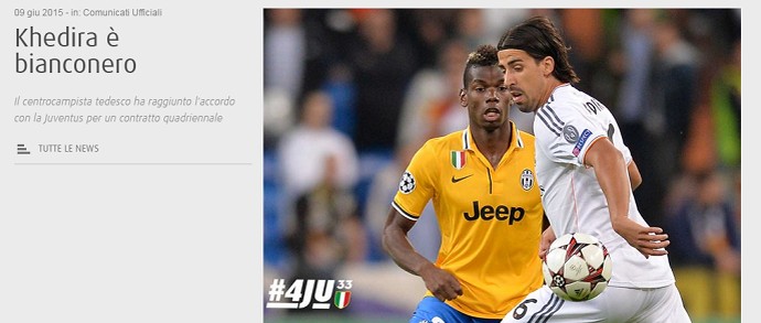 Khedira Juventus (Foto: Reprodução)