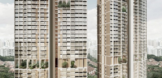 Projeto de 56 andares em Singapura será o edifício pré-fabricado mais alto do mundo  (Foto: Divulgação)