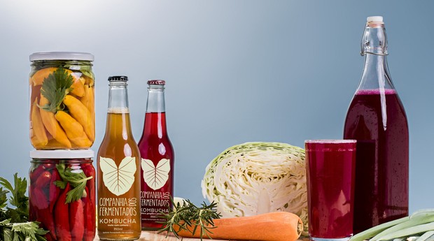 Kombucha da Companhia dos Fermentados, uma das primeiras empresas brasileiras a vender a bebida (Foto: Divulgação)