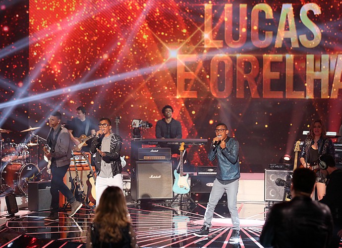 Lucas e Orelha se emocionam ao saber que são os novos SuperStars 2015 (Foto: Isabella Pinheiro/ Gshow)