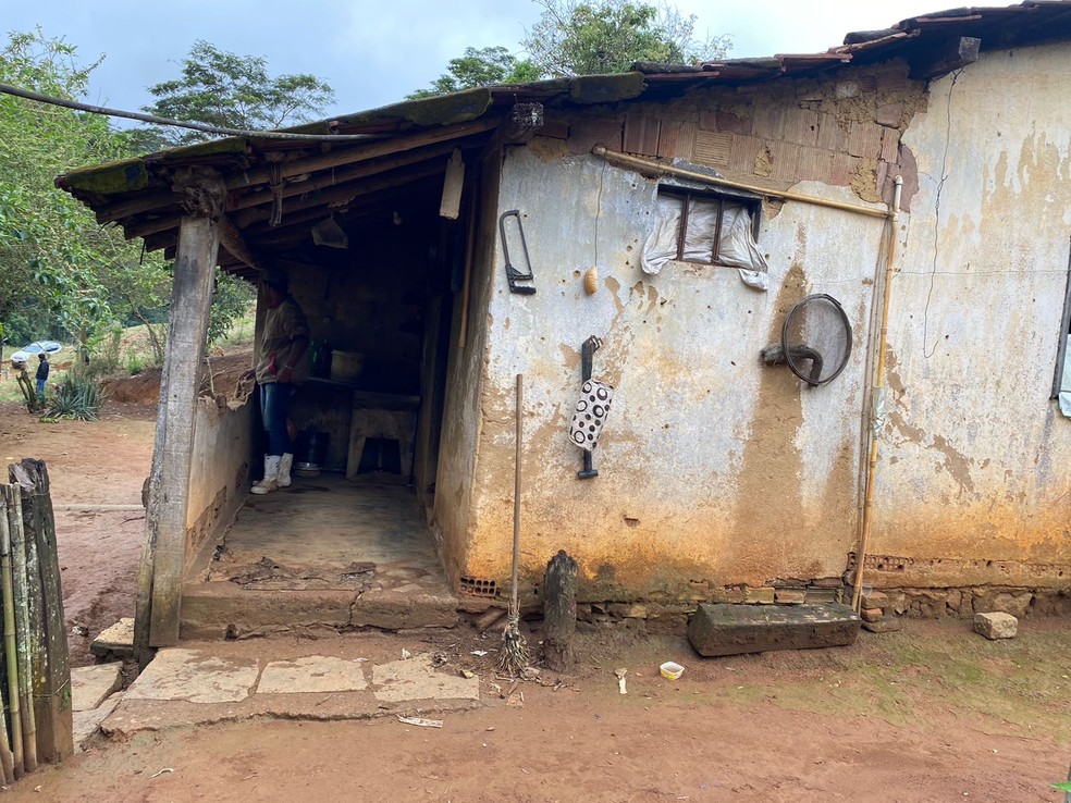 Casa onde a família vivia — Foto: Divulgação/Polícia Civil