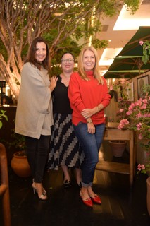 A diretora de retail do Cidade Jardim, Delphine Di Menza, Silvia Rogar e Donata Meirelles