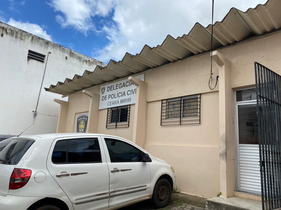 Delegacia de Ceará-Mirim, na região metropolitana de Natal — Foto: Pedro Trindade/Inter TV Cabugi