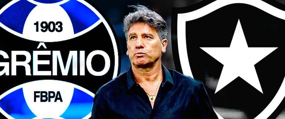 Ídolo no Grêmio, vilão no Bota: o contraste de Renato Gaúcho nas quartas de final
