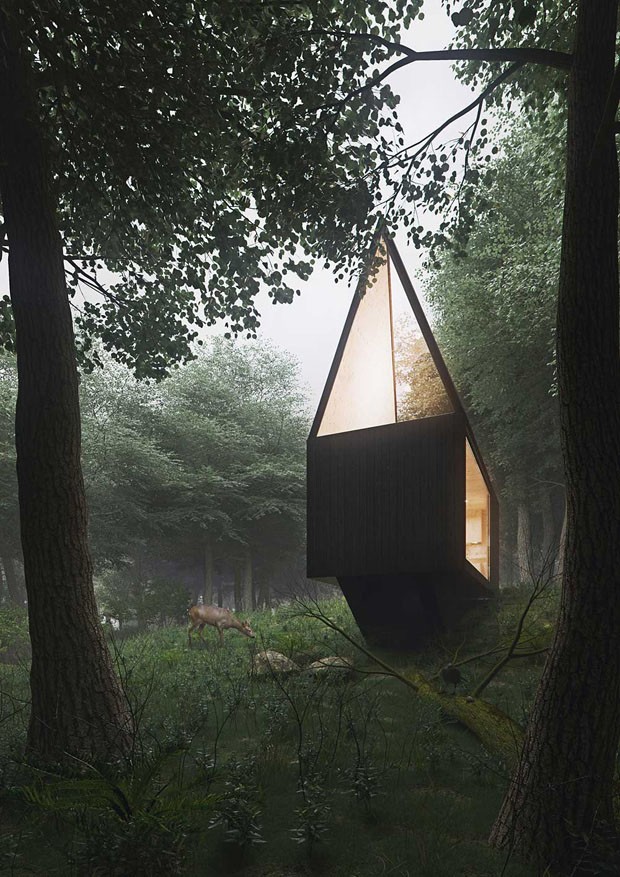 Uma cabana na floresta (Foto: Tomek Michalski / Divulgação )