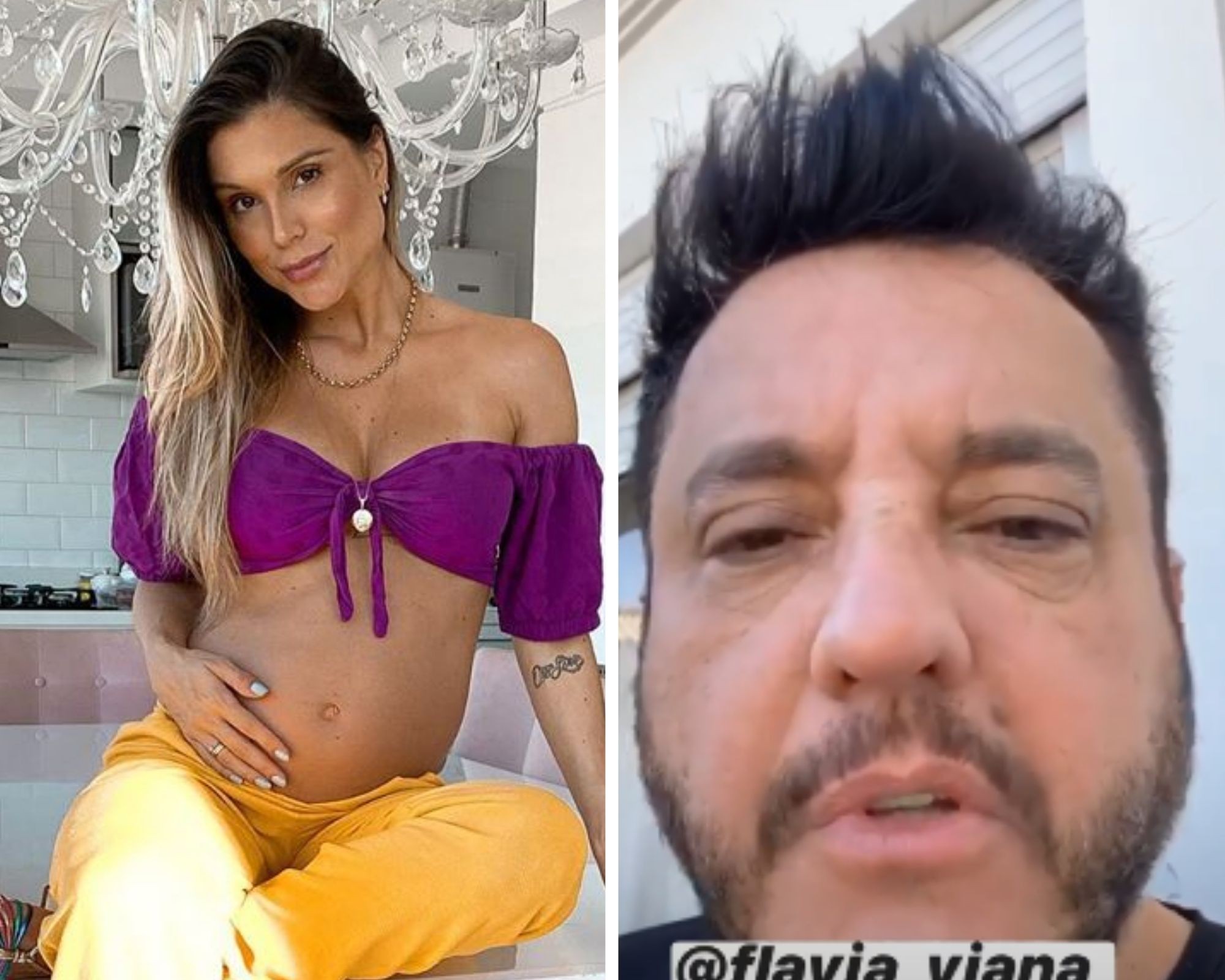 Foto: Flavia Viana se pronunciou após ser alvo de comentários inapropriados  de Bruno, dupla de Marrone em live - Purepeople