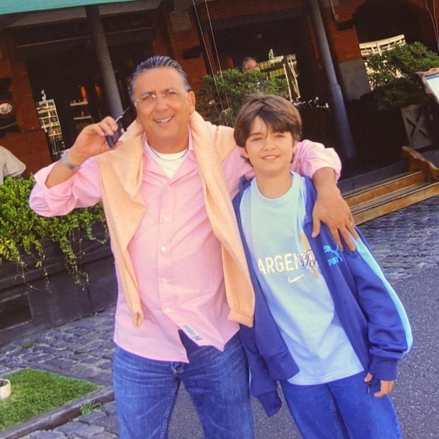 Galvão Bueno posta homenagem ao enteado Leonardo Salgado (Foto: Reprodução/Instagram)