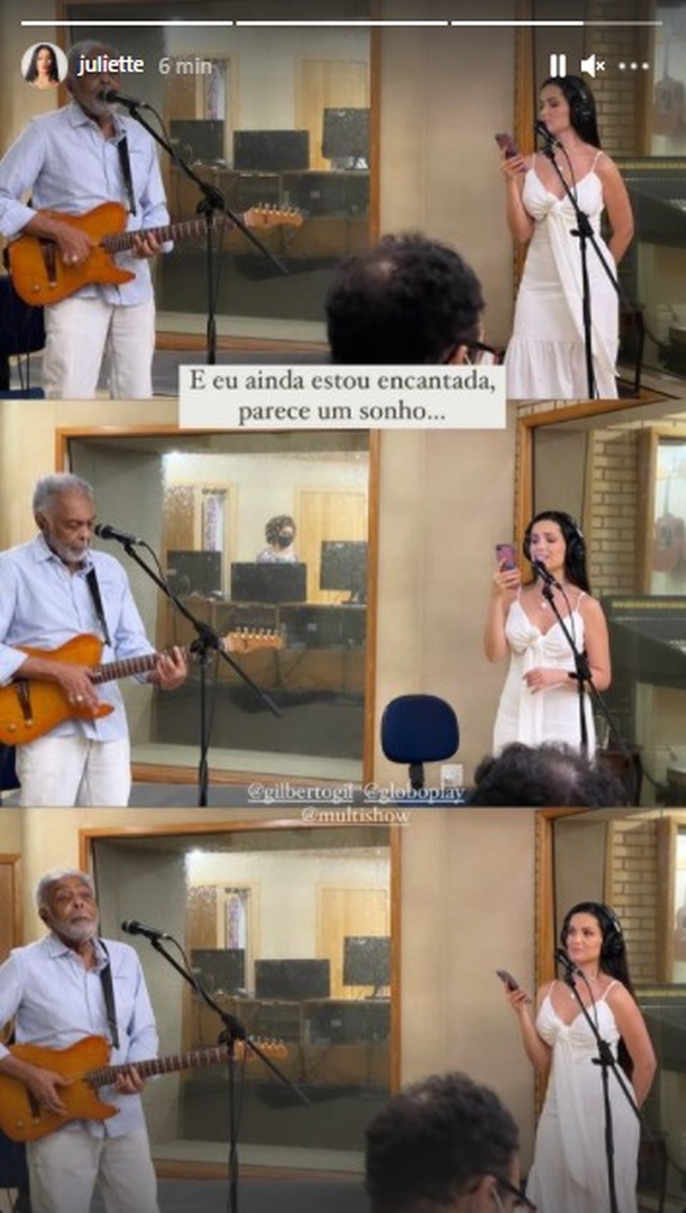Juliette fará uma participação na live de Gilberto Gil no próximo dia 13/6 — Foto: reprodução Instagram