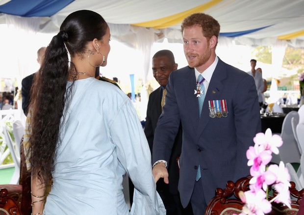 Rihanna conhece Príncipe Harry (Foto: Getty Images)