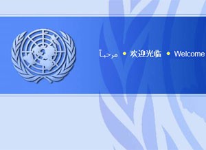 Logotipo da ONU publicado no site oficial da organização (Foto: Reprodução)