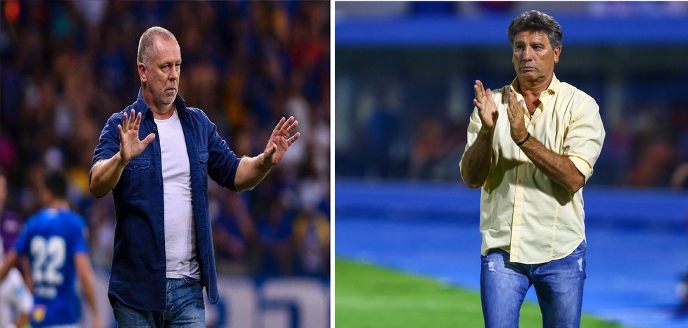 Mano Menezes e Renato GaÃºcho sÃ£o tÃ©cnicos mais longevos entre os 20 da SÃ©rie A (Foto: GloboEsporte.com)