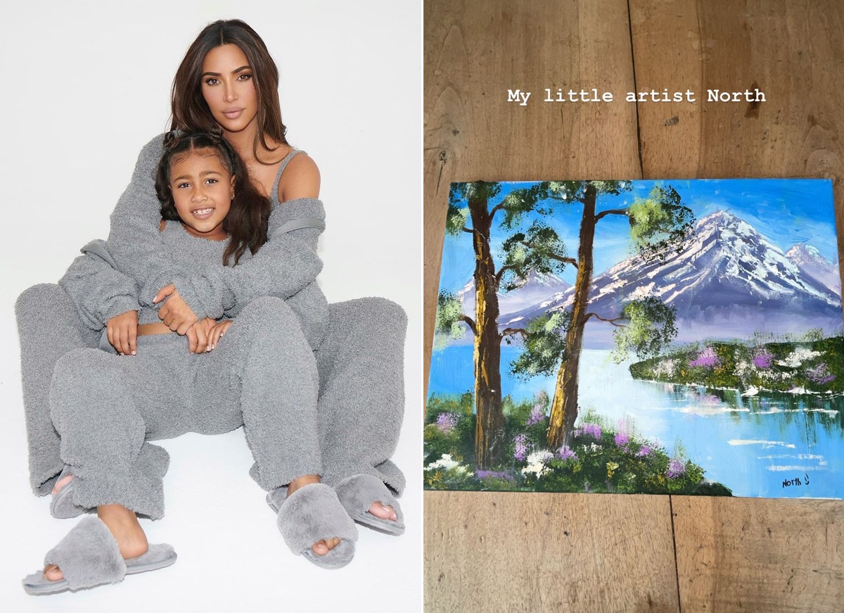 Kim Kardashian e North West (Foto: Reprodução / Instagram)