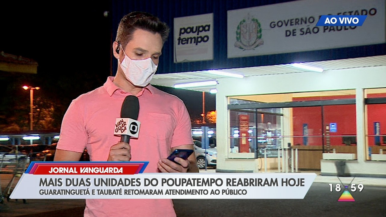 Poupatempo retoma atendimentos presenciais em Taubaté e Guaratinguetá