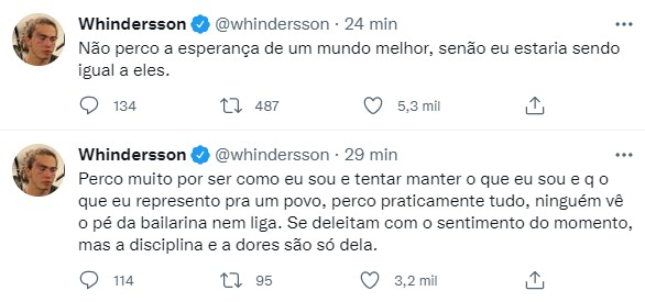 Whindersson Nunes desabafa nas redes (Foto: Reprodução/Twitter)
