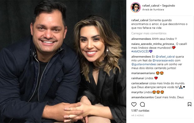Naiara Azevedo e Rafael Cabral (Foto: Reprodução/Instagram)