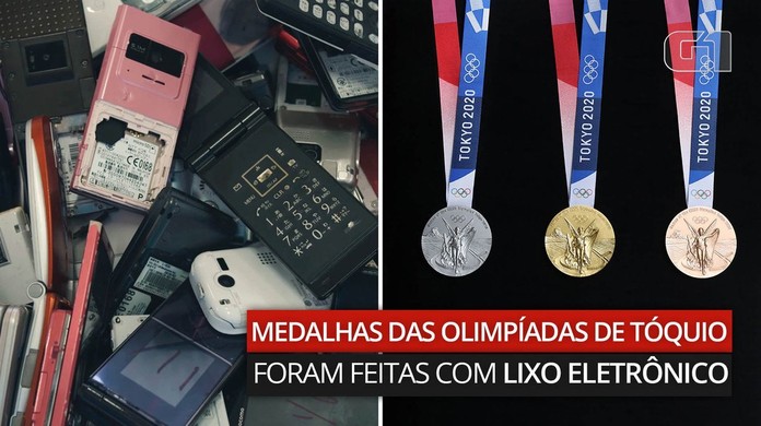 medalhas das olimpiadas de toquio foram feitas com partes de celulares e computadores reciclados tecnologia g1
