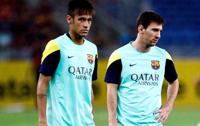Gostaria que o Neymar ficasse até o final', diz Messi - @aredacao