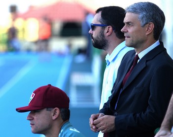Peter Siemen, Eduardo Baptista e Mário Bittencourt - Fluminense (Foto: Nelson Perez / Fluminense FC) Peter Siemen, Eduardo Baptista e Mário Bittencourt - Fluminense (Foto: Nelson Perez / Fluminense FC)