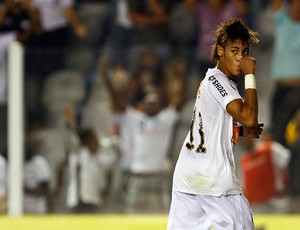 Neymar gol Santos (Foto: Ricardo Saibun / Ag. Estado)