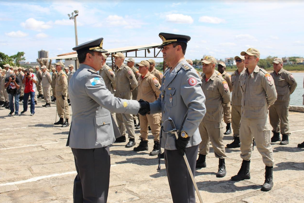 Tenente-coronel Rodrigo Rangel Barcelos assumiu o posto que era ocupado pelo coronel Kleber Fernandes dos Santos há dois anos (Foto: Reprodução/NF Notícias)