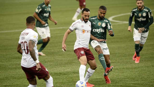 Yago e Wesley em Palmeiras x Fluminense