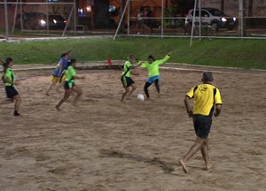 Copa futebol de areia feminino (Foto: Reprodução/TV Acre)