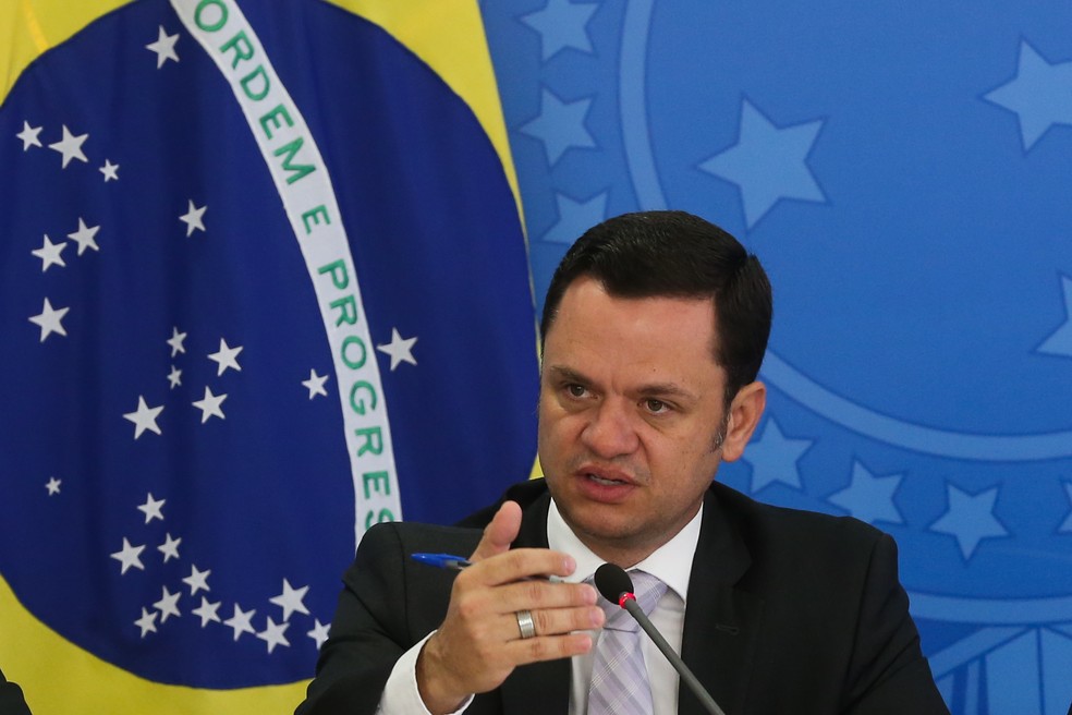 O ministro da Justiça, Anderson Torres, em imagem de dezembro de 2021 — Foto: Antonio Cruz/Agência Brasil
