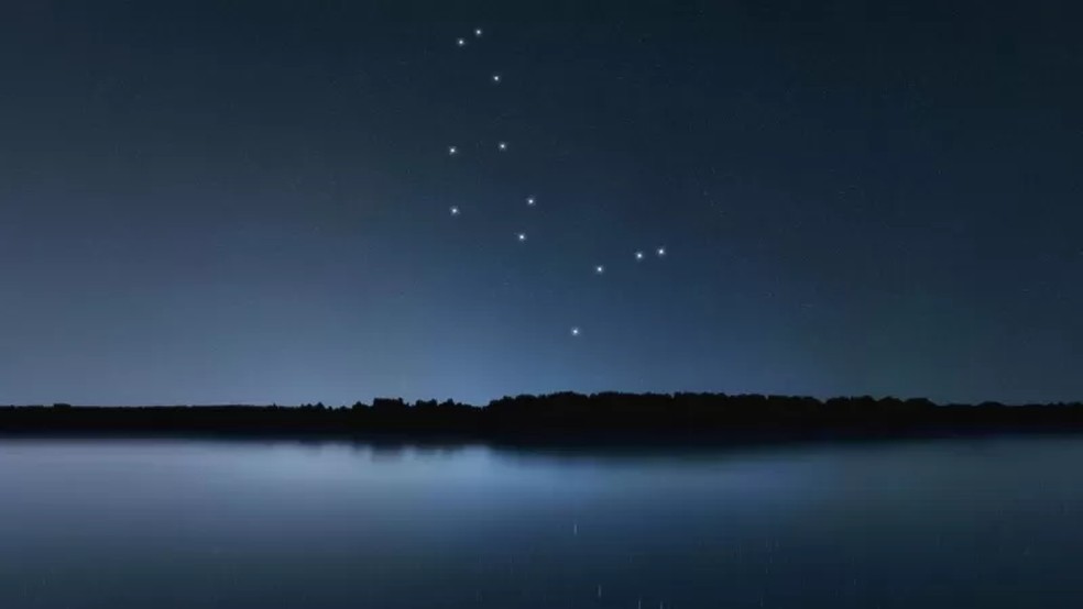Descobriu-se que a constelação do Boieiro, visível apenas no hemisfério norte, contém um arco gigante de galáxias com cerca de 3,3 bilhões de anos-luz de extensão — Foto: Allexxandra/Getty Images via BBC