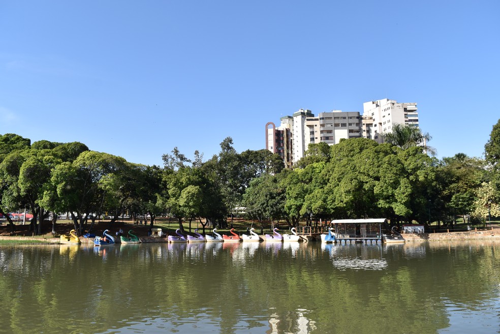Parque Lago das Rosas no Setor Oeste em Goiânia, Goiás — Foto: Vanessa Chaves/G1