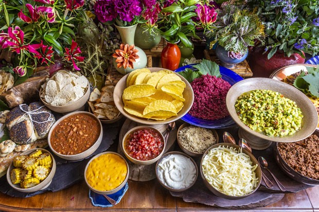 Festa com menu mexicano cheia de cores e sabores (Foto: Douglas Daniel)