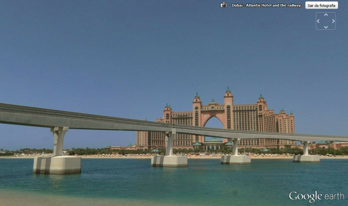 Ilhas artificiais de Dubai mostram a capacidade humana de mudar o ambiente (Foto: Reprodução/Google Earth)