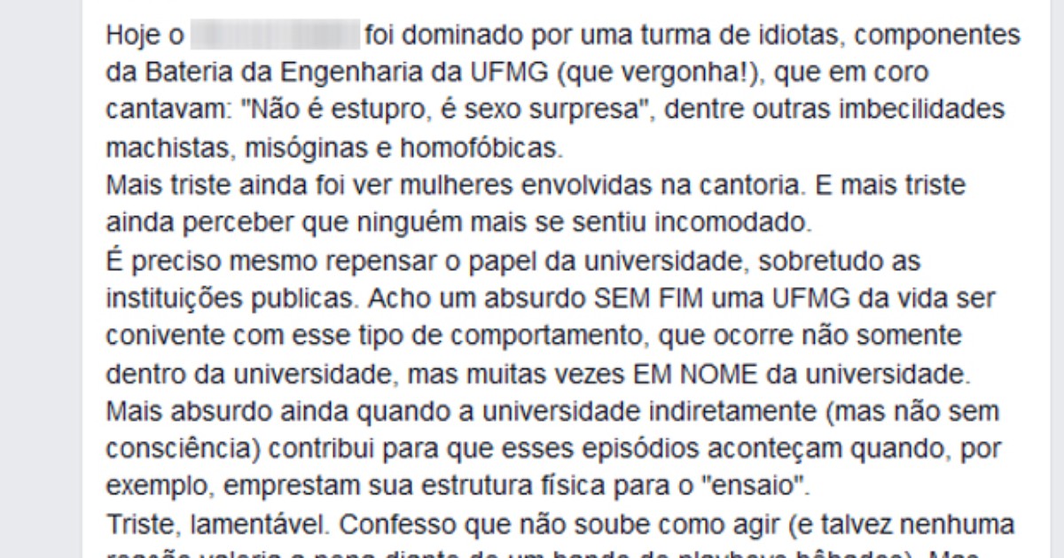 G1 - Conselho repudia trote 'racista' na UFMG e indicação de Feliciano -  notícias em Política