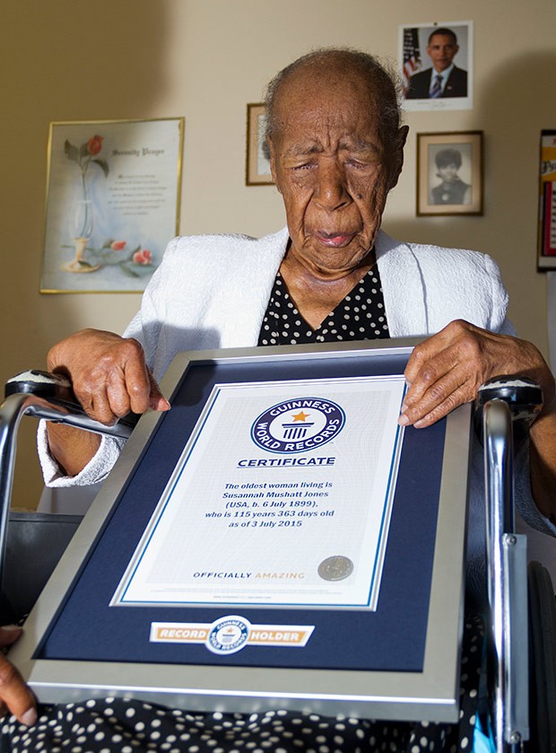 Susannah Mushatt Jones, a pessoa mais velha do mundo (Foto: Divulgação)