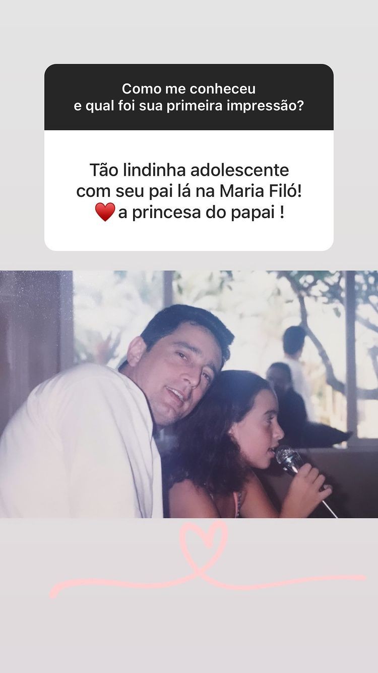 Filha de Eduardo Galvão faz post saudosista (Foto: Reprodução/Instagram)