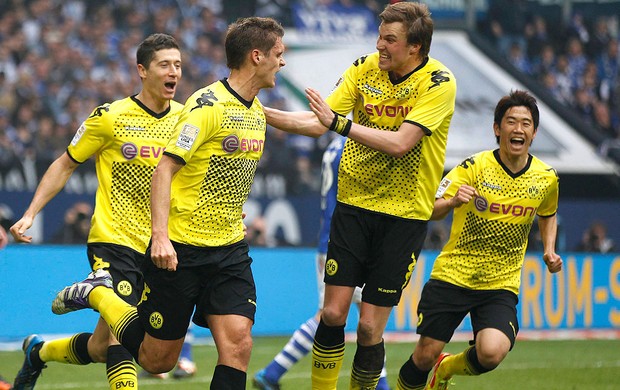 Comemoração do Borussia Dortmund x Schalke 04 (Foto: Reuters)