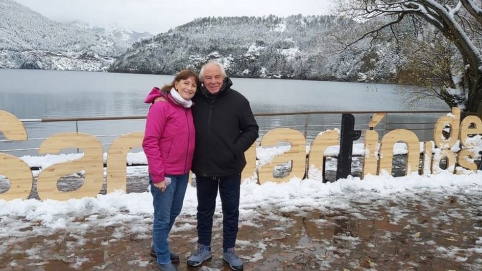 Stella e Norberto ficaram em isolamento longe de casa &mdash; Foto: Arquivo pessoal