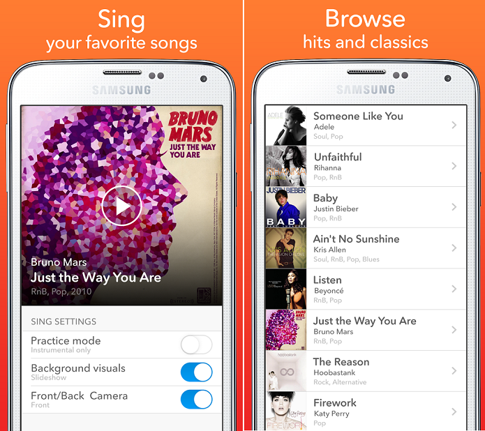 Singa é um aplicativo de karaokê com funções sociais para o celular (Foto: Divulgação)
