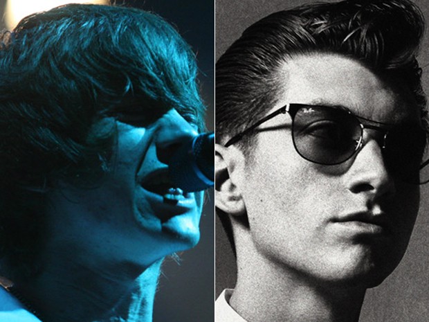 Alex Turner em 2002 (Foto: Luciola Vilela/G1 e Divulgação)