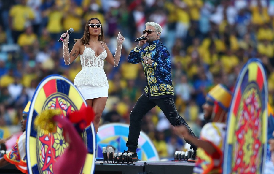 acceptable half past seven quiet Anitta embala festa de encerramento da Copa América no Maracanã; veja vídeo  e fotos | seleção brasileira | ge