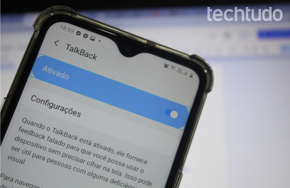 Como ativar o talkback no celular e usar o leitor de tela no Android |  Ferramentas de sistema | TechTudo