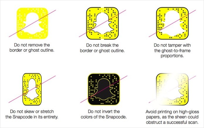 Dicas de personalização do Snapcode (Foto: Reprodução/Helito Bijora) 