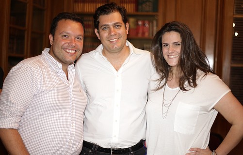 Oghan Teixeira, Leo Spigariol, da De Cabrón, e a chef Renata Cruz, do Amici