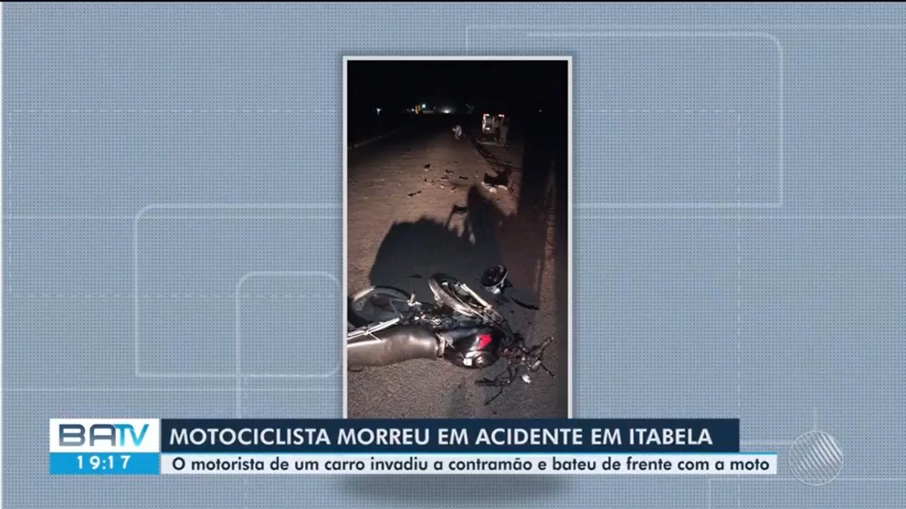Motorista é preso após invadir contramão e matar motociclista atropelado no sul da Bahia; homem não tinha CNH 
