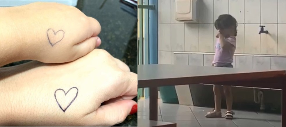 Em Video Comovente Menina Beija Coracao Desenhado Na Mao Para Diminuir Saudade Da Mae Na Escola Bauru E Marilia G1 Confira imagens de saudades para enviar pelo whatsapp. em video comovente menina beija